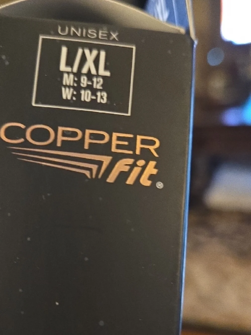 Copper Fit 1 Pair Men's Energy Compression Socks Black Eady On Easy Off L/XL New